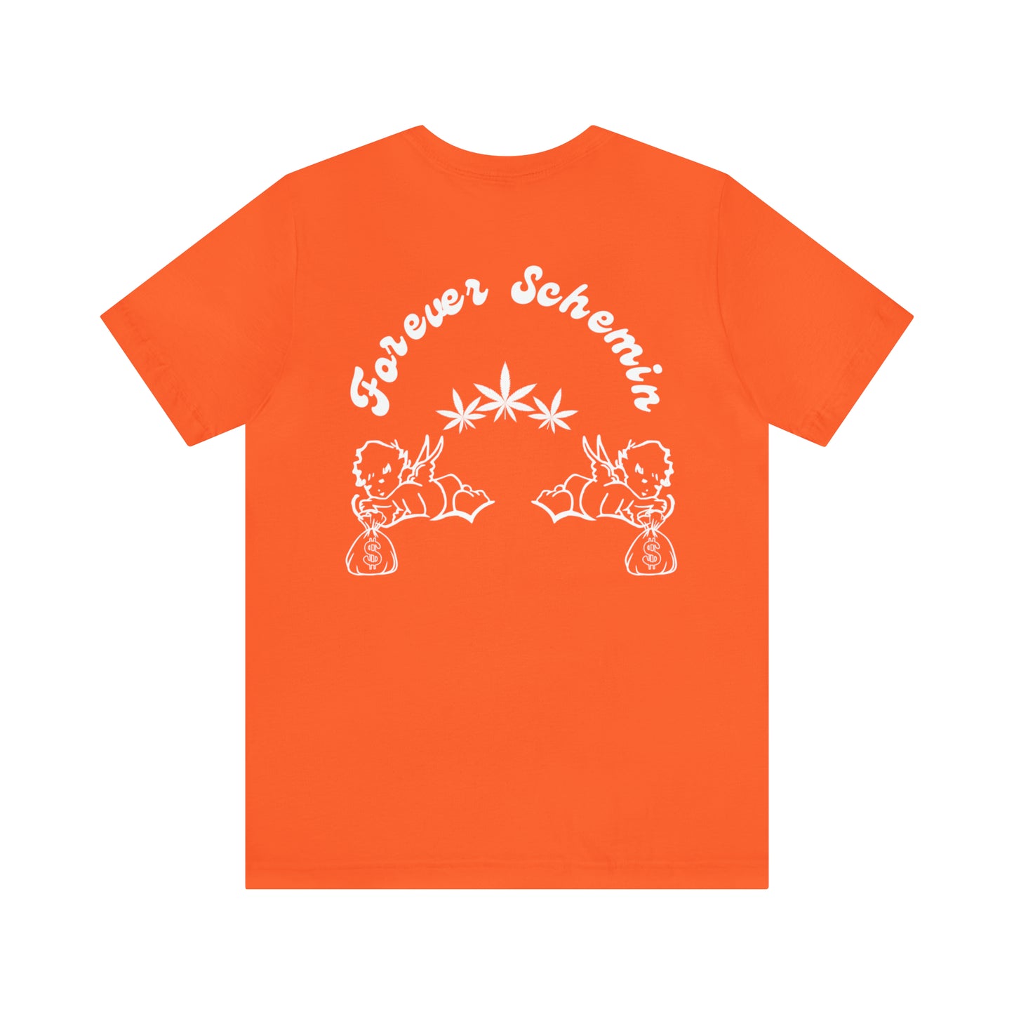 Plottin & $chemin White Font 420 Tee