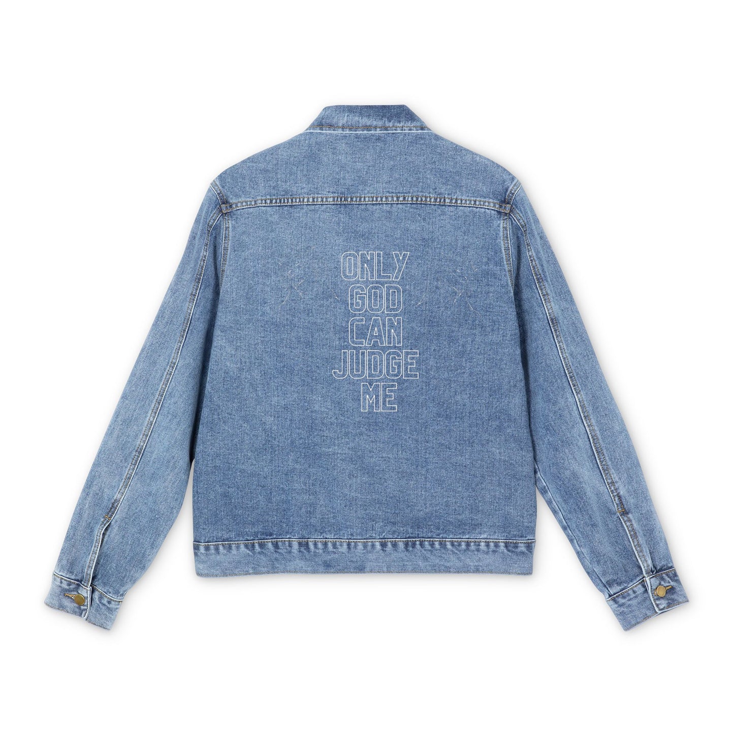 Plottin & $chemin Only God Can Judge Me Jean Jacket